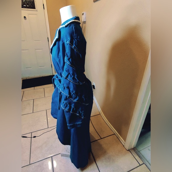 Blue denim jacket dress - Picture 4 of 5